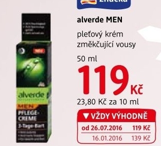 Krém pleťový Men Alverde