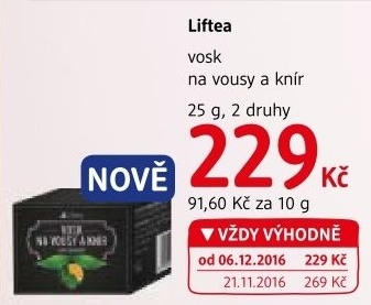 Vosk na vousy a knír Liftea