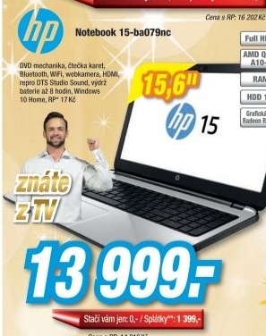 HP 15-ba079nc/WIN10