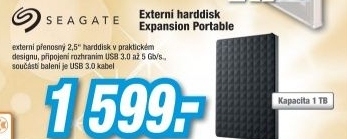SEAGATE Expansion Portable 1TB Black