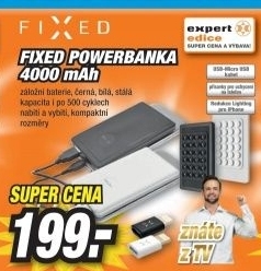 FIXED PB,4000mAh černá FIXOEM-PB4000-BK