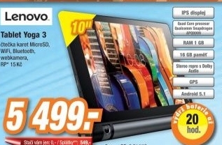 LENOVO Yoga3 10 16GB černý/Android