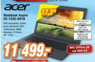 ACER Aspire E5-722G-691N/WIN10