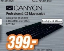 CANYON podsvíc.klávesnice,CNS-HKB5-CZ