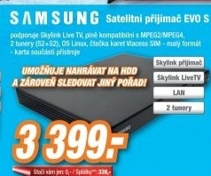Samsung EVO S - twin tuner Skylink