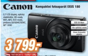 Canon IXUS 180 černý