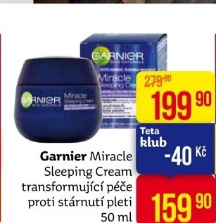 Krém pleťový proti stárnutí Miracle Sleeping Cream Garnier