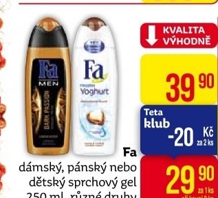 Sprchový gel Fa