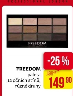 Oční stíny paleta Freedom