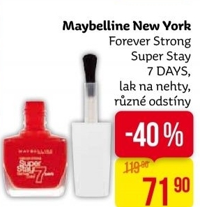 Lak na nehty Forever Strong Super Stay Maybelline