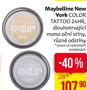 Oční stíny Color Tattoo Maybelline