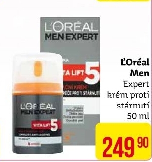 Krém pleťový pánský hydratační Vital Lift 5 Men Expert L'Oréal
