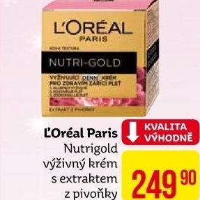 Krém pleťový výživný Nutri Gold L'oreal