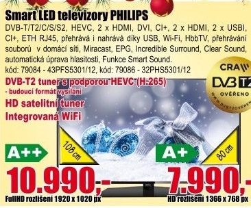 Smart LED televize Philips 43PFS5301