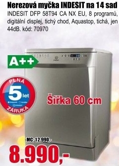 Myčka Indesit DFP 58T94 CA NX EU