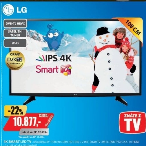 43UH6107LED ULTRA HD LCD TVLG