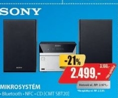 CMT SBT20mikrosystém s CDSONY