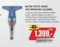 JWC 60B6 AKU RUČNÍ ČISTIČ OKENHOOVER