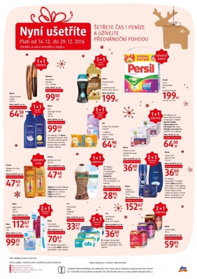 akční leták dm drogerie 14.12.2016-10.1.2017