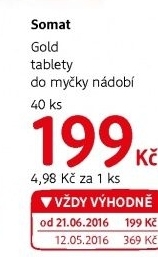 Tablety do myčky Gold Somat