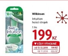 Strojek holící dámský Intuition Wilkinson