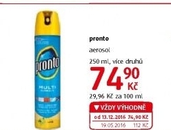 Čistič na nábytek ve spreji Pronto