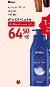 Tělová mléka Nivea