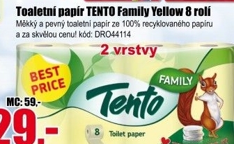 Toaletní papír 2vrstvý Tento