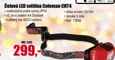 LED čelovka Coleman CHT4