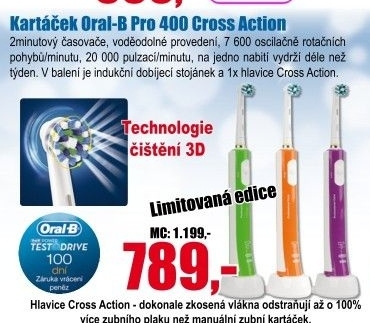 Kartáček Oral-B Pro 4000 Cross Action