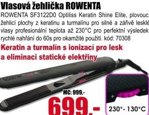 Žehlička na vlasy Rowenta SF3122D0
