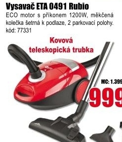 Vysavač Eta 0491 Rubio
