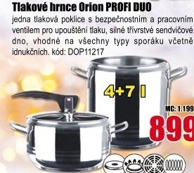 Tlakový hrnec Duo Profi Orion CZ