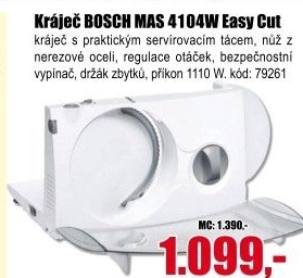 Kráječ Bosch MAS 4104W Easy Cut