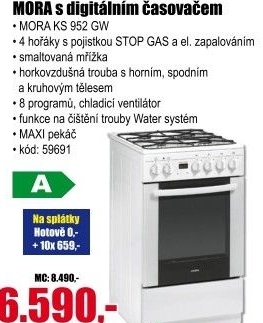 Plynový sporák Mora KS 952