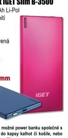Power Bank iGET Slim B-3500R