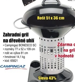 Gril na dřevěné uhlí Campingaz