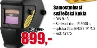 Samostmívací svářečská kukla SH1105 Sharks