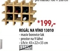 Regál na víno 13010