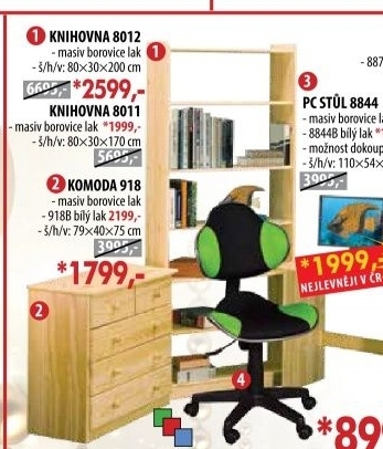 Knihovna 8012 lak