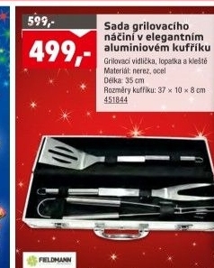 Sada grilovacího náčiní Fieldmann