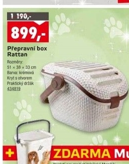 Přepravní box pro kočky Rattan Curver