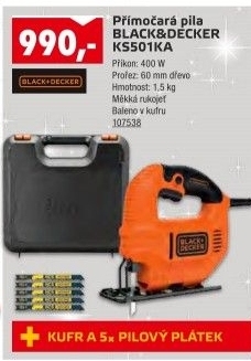Přímočará pila KS501KA Black&amp