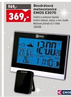 Bezdrátová meteostanice Emos E3070