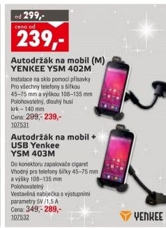 Držák telefonu YSM 402M Yenkee