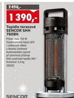 Terasové topidlo SHH Sencor