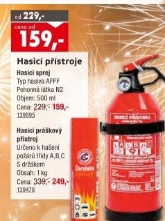 Hasicí přístroj práškový
