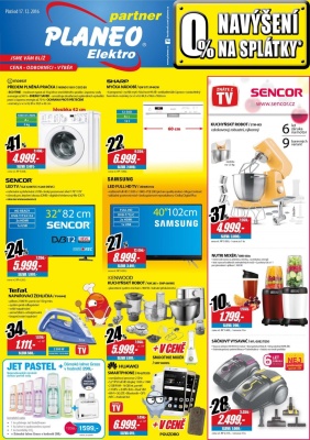 akční leták Planeo Elektro 17.12.2016-31.12.2016