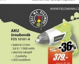 FDS 10101-A AKU šroubovák