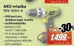 FDV 10351-A AKU vrtačka
